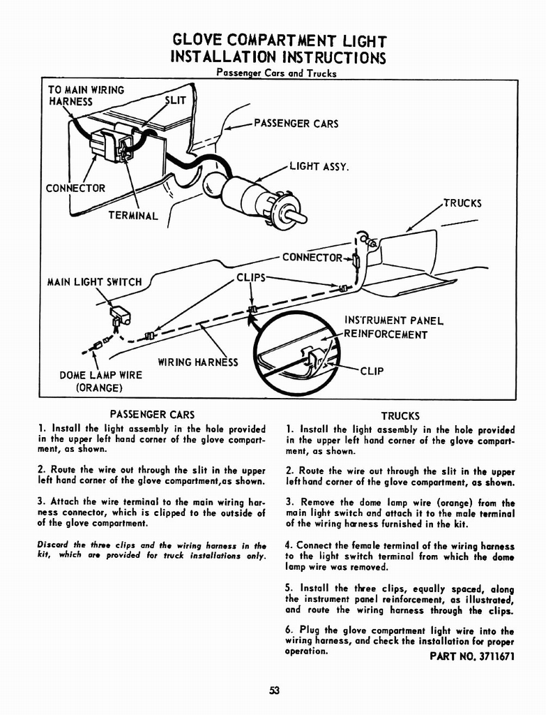 1955 Chevrolet Accessories Manual Page 59